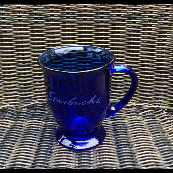 Starbucks Other - Starbucks blue glass mug